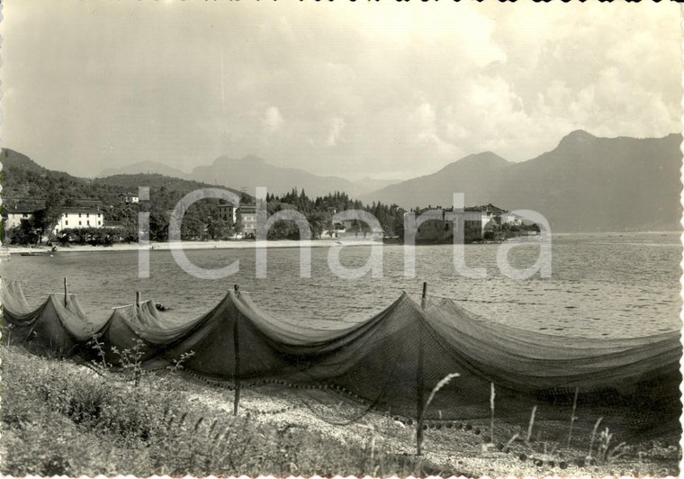 1950 ca LIERNA (LC) Spiaggia dei PESCATORI con le reti *Cartolina FG NV