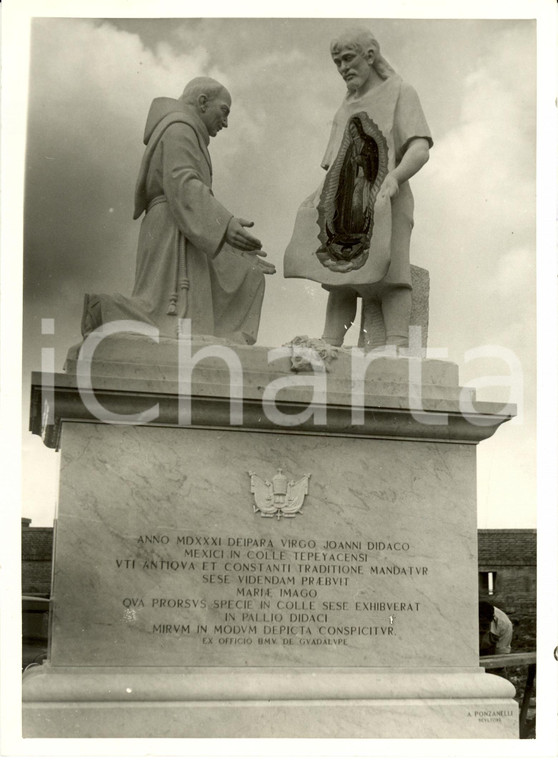1939 CITTA' DEL VATICANO Monumento Madonna GUADALUPE - Antonio PONZANELLI *Foto
