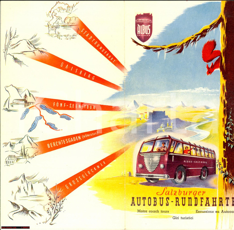 1953 SALZBURG (AU) Salzburger Autobus Rundfahrten
