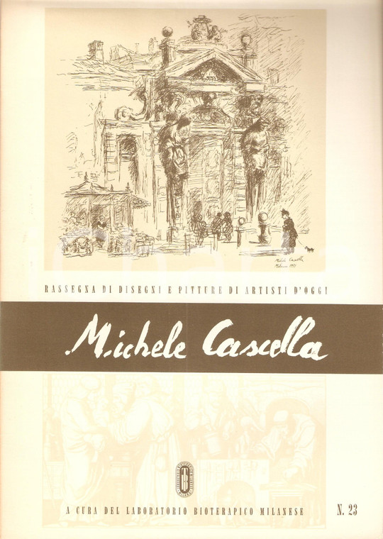 1959 MILANO Laboratorio bioterapico milanese - Pittore Michele CASCELLA 3 stampe