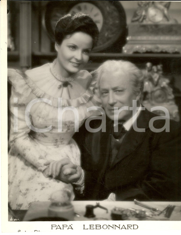 1939 CINEMA Film PAPA LEBONNARD - Jean MURAT e Madeleine SOLOGNE Foto 27 x 21 cm
