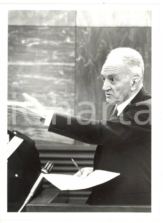 1985 ca TRIBUNALE MILANO Processo AMBROSOLI - Ritratto Michele SINDONA *Foto