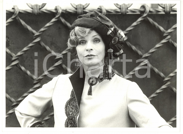 1985 ca CINEMA Ritratto dell'attrice Senta BERGER *Foto VINTAGE 24x18 cm