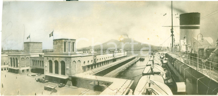 1936 NAPOLI Prospettiva nuova Stazione Marittima *Foto DANNEGGIATA