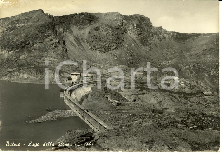 1950 ca BALME (TO) Scorcio panoramico con Lago della ROSSA *Cartolina FG NV