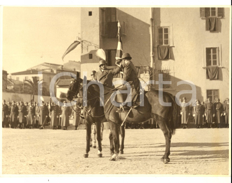1940 ca MILANO (?) Cerimonia reggimento ARTIGLIERIA a cavallo *Foto 