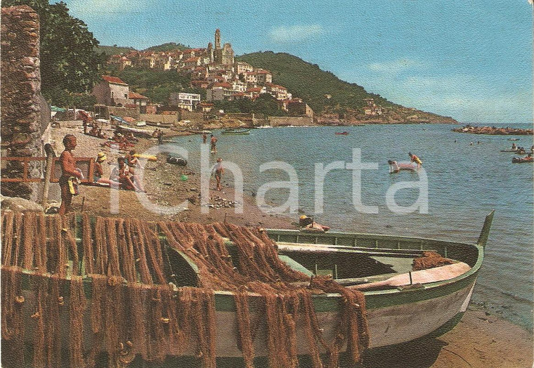 1960 CERVO LIGURE (IM) Paesaggio marinaresco *Cartolina FG VG