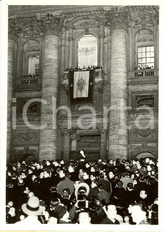 1939 CITTA' DEL VATICANO SAN PIETRO Papa Pio XII benedizione fedeli *Fotografia