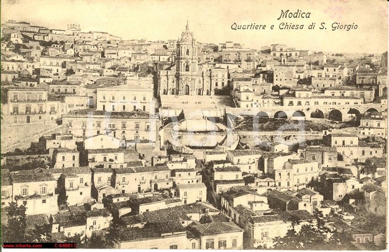 1920 Modica - Ragusa *Quartiere S. Giorgio *FP NV