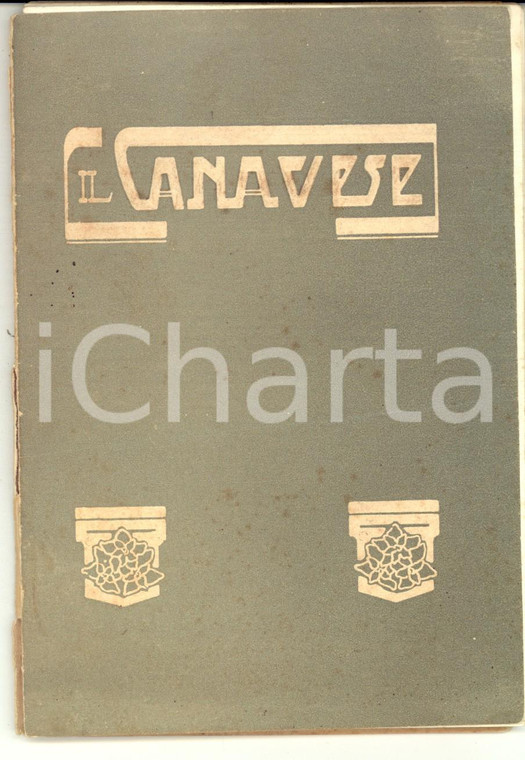 1911 Il CANAVESE Guida illustrata REYNAUDI *Ferrovia centrale e tramvie
