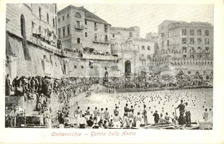 1902 CIVITAVECCHIA (ROMA) Festa di SANTA FERMINA - Gettito delle anitre *ANIMATA