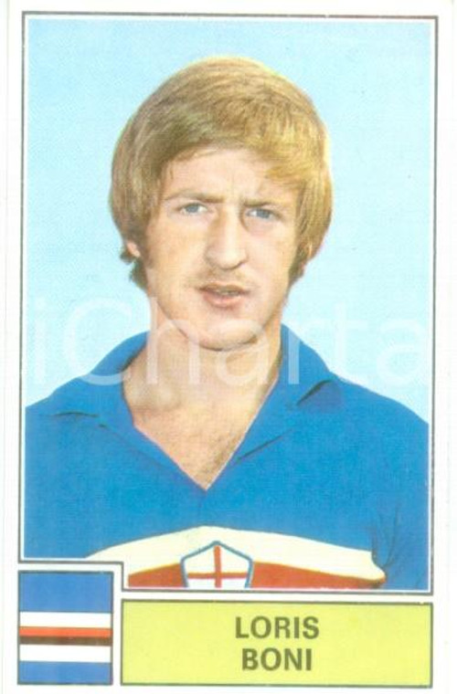 PANINI - CALCIATORI 1971 - 1972 Figurina Loris BONI Serie A SAMPDORIA