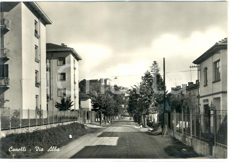 1965 CANELLI (AT) Via Alba CARTOLINA POSTALE FG NV