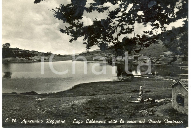 1960 RAMISETO (RE) Lago CALAMONE sotto vetta del monte VENTASSO *Cartolina FG VG