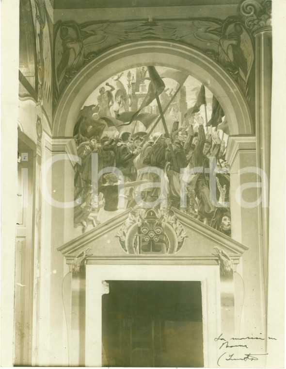 1934 RAGUSA Affreschi di Duilio CAMBELLOTTI al Palazzo del Governo *Fotografia