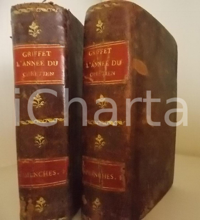 1811 Henri GRIFFET L'ANNEE DU CHRETIEN - Dimanches voll. 2 *Ed. PITRAT - LYON