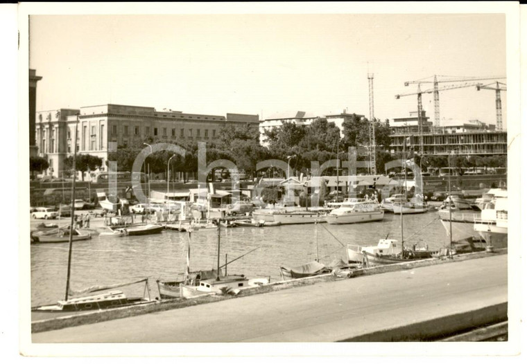 1960 ca PESCARA Veduta del Porto CANALE con barche *Foto VINTAGE 15x11 cm