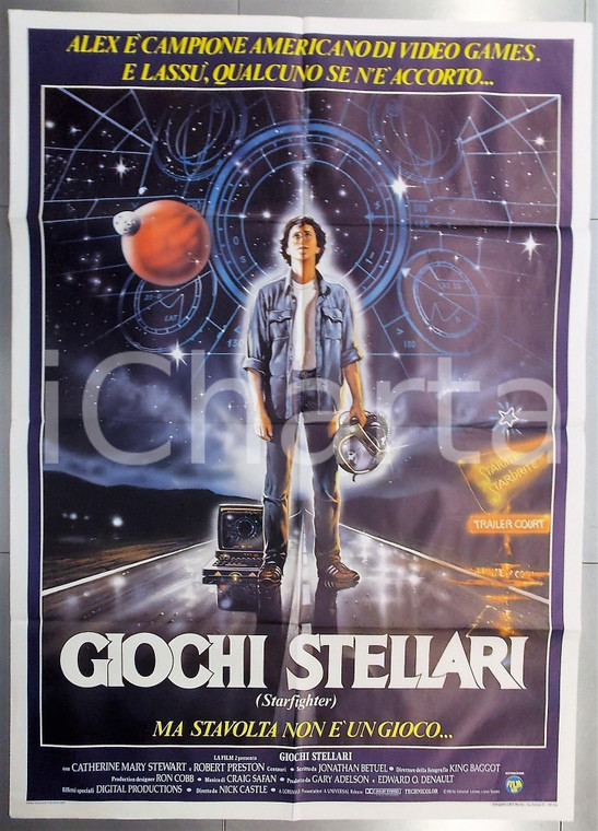 1984 GIOCHI STELLARI The last starfighter - Kay E. KUTER *Manifesto 100x140 cm