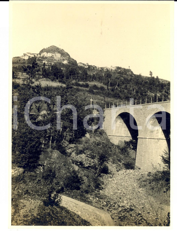 1925 ca BRALLO DI PREGOLA (PV) Veduta del paese dal torrente *Foto artistica