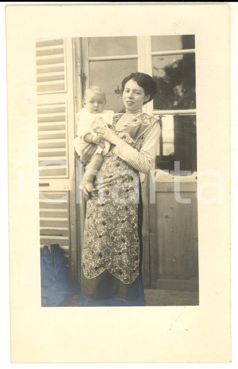1912 LOMBARDIA Ritratto di Lidia SERVETTI LOMBARDI MAGHI con la figlia Giovanna