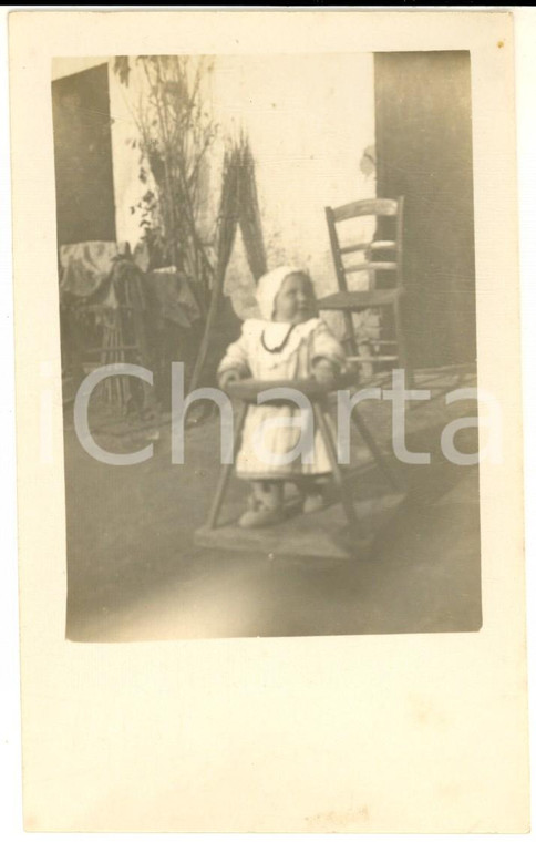 1912 LOMBARDIA Ritratto di Giovanna SERVETTI a nove mesi nel girello - Foto