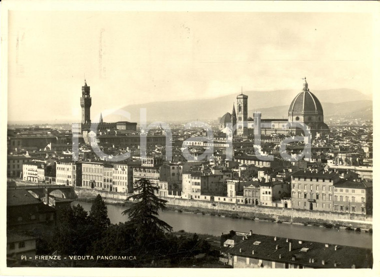 1948 FIRENZE Veduta panoramica *Cartolina FG VG