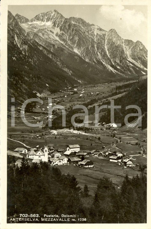 1952 RASUN ANTERSELVA (BZ) Val PUSTERIA Veduta località MEZZAVALLE *Cartolina VG