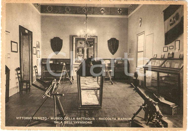 1939 VITTORIO VENETO (TV) Museo della Battaglia RACCOLTA MARSON *Cartolina FG VG