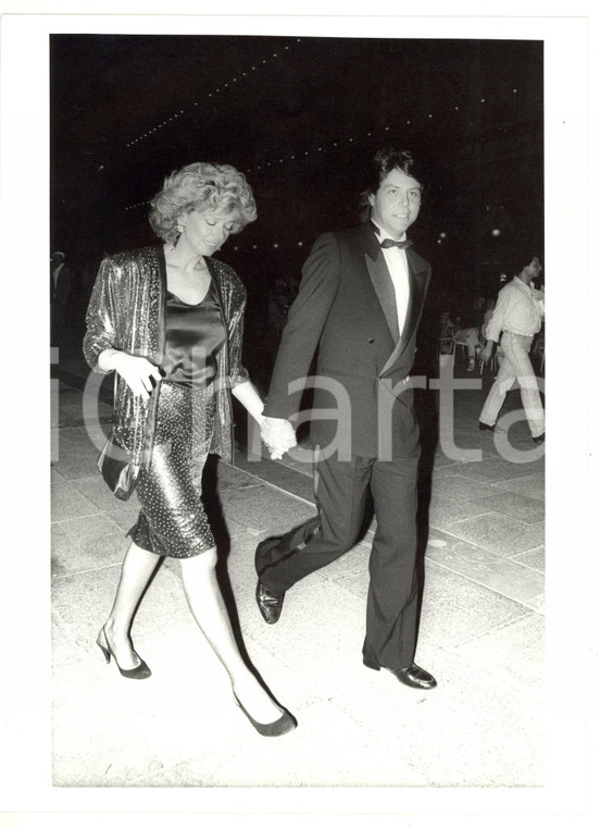 1985 VENEZIA Enrica BONACCORTI con Arnaldo DEL PIAVE in abito da sera - Foto