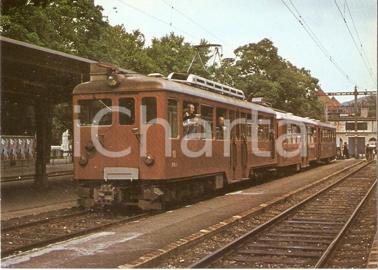 1972 ZURICH SELNAU Passeggeri affacciati da vagone UETLIBERGBAHN Cartolina FG NV