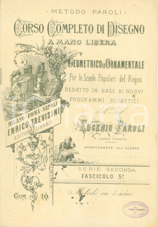 1920 ca Eugenio PAROLI Corso completo di disegno a mano libera *Fascicolo 5