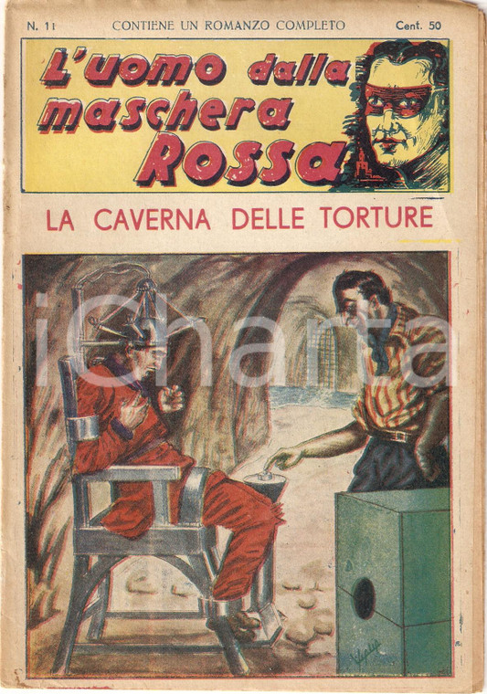 1936 L'UOMO DALLA MASCHERA ROSSA La caverna delle torture *Rivista n°11