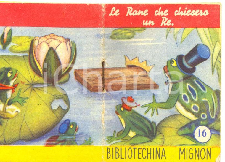 1950 ca Bibliotechina MIGNON editore BEA Milano le rane che chiesero un re