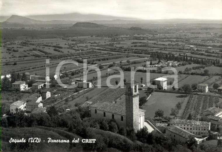 1967 SEQUALS (PN) Panorama paese e campagne dal CRET *Cartolina postale FG VG
