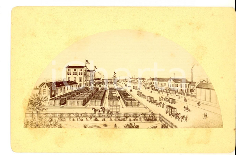 1910 ca UTOPIA - La città industriale ideale *Foto da disegno 17x11