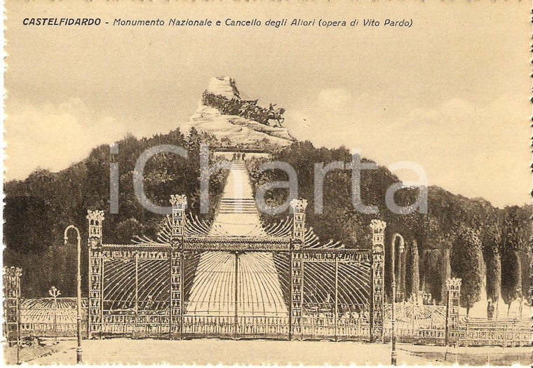 1950 ca CASTELFIDARDO (AN) Cancello degli Allori di Vito PARDO *Cartolina FG NV