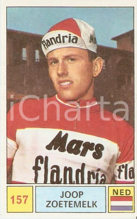 PANINI - SPRINT 1971 Figurina Joop ZOETEMELK n. 157 Ciclismo MARS FLANDRIA