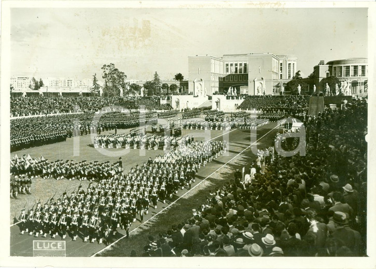 1939 ROMA FORO MUSSOLINI Saggio ginnico per Principe Paolo di JUGOSLAVIA *Foto