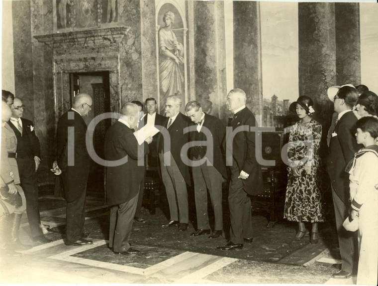 1930 ROMA Accademia d'Italia Ricevimento in onore del principe TOKUGAWA *Foto