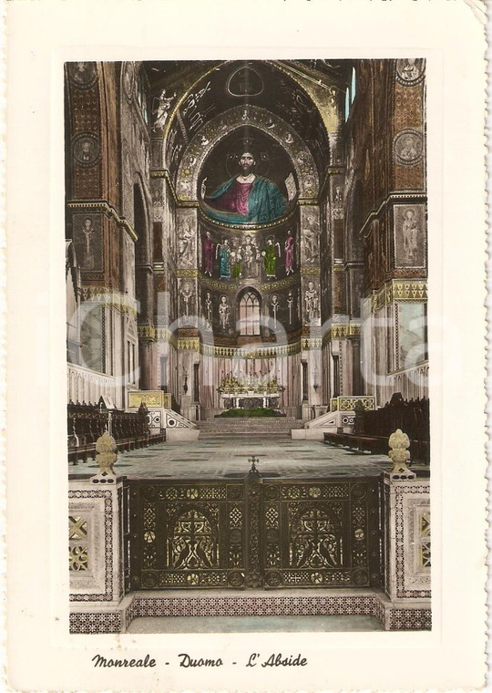 1955 MONREALE (PA) Cattedrale SANTA MARIA NUOVA Abside *Cartolina FG VG