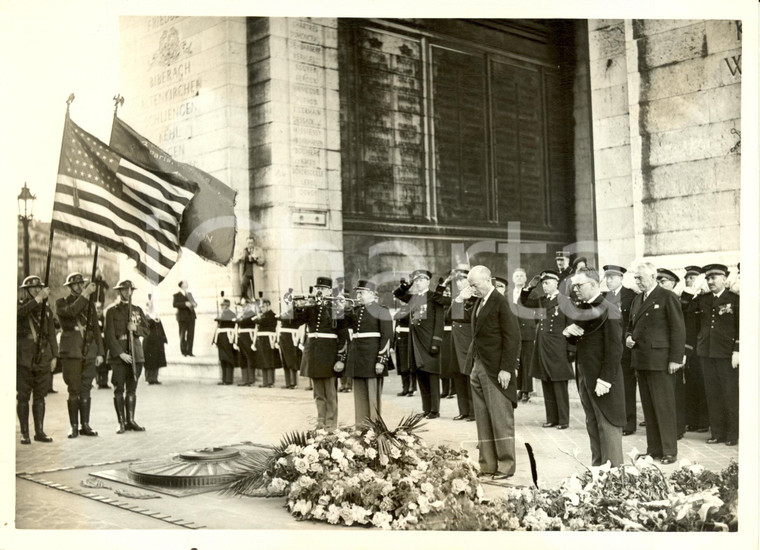 1938 PARIS William Christian BULLITT Ambasciatore USA omaggio Milite Ignoto Foto