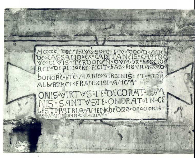 1970 ca AREA PIEMONTESE Un'antica iscrizione *Foto HAUS 24x18 cm