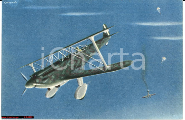 1935 aereo Caproni 165, Conflenti, illustr. Gianpaolo