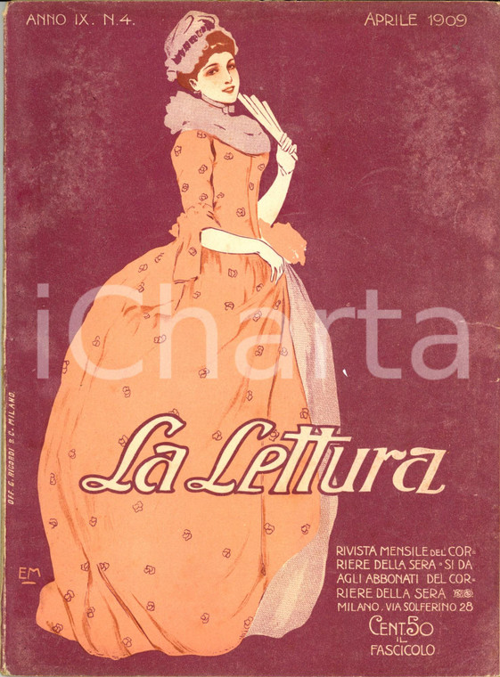 1909 LA LETTURA Il giornalismo nazionale a TRENTO e TRIESTE *Rivista Anno IX n°4
