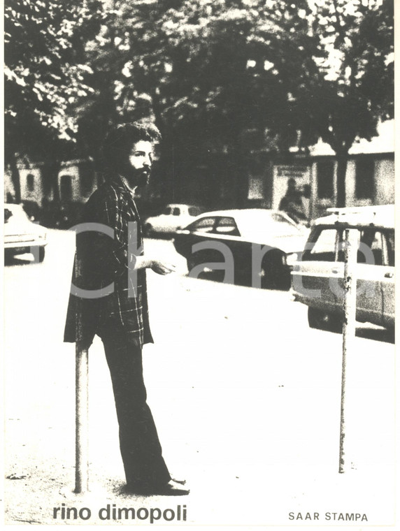 1975 ca MUSICA Rino DIMOPOLI dei DELIRIUM - Ritratto *Foto SAAR 18x24 cm