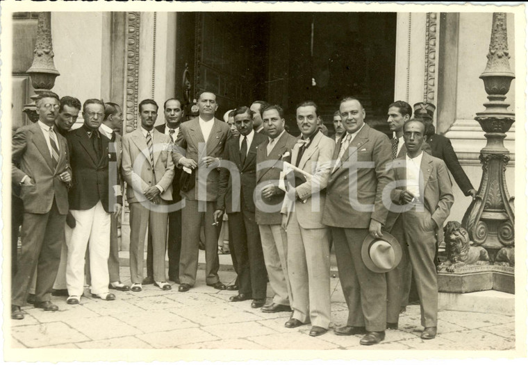 1933 PALERMO Crociere - Gerarchi milanesi in visita al Municipio *Fotografia