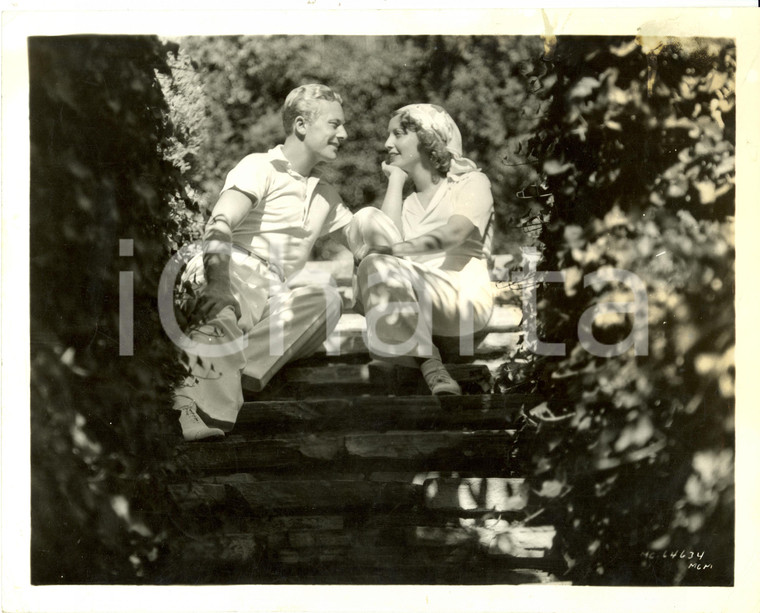 1938 BEL AIR (USA) Jeanette MACDONALD Gene RAYMOND in their garden CINEMA *Photo