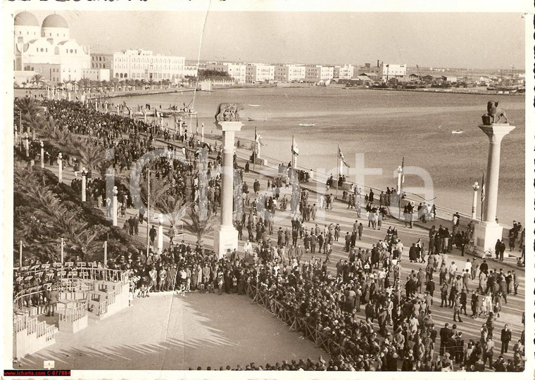 1940 LIBIA, Bengasi Lungomare Mussolini, REAL PHOTO