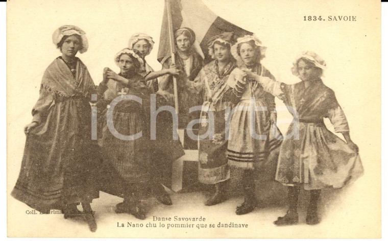 1910 ca COSTUMES FRANCAIS SAVOIE Danse savoyarde La Nano chu lo pommier