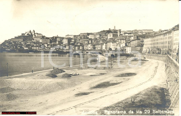 Ancona anni '20 - Panorama da Via 29 Settembre